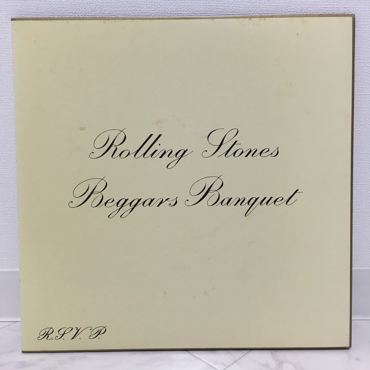 ROLLING STONES / BEGGARS BANQUET JAPAN ISSUE LP BLUE WAX W