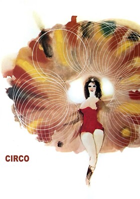 10392.Decor Poster.Room wall art interior design.Circus colorful acrobat.Circo