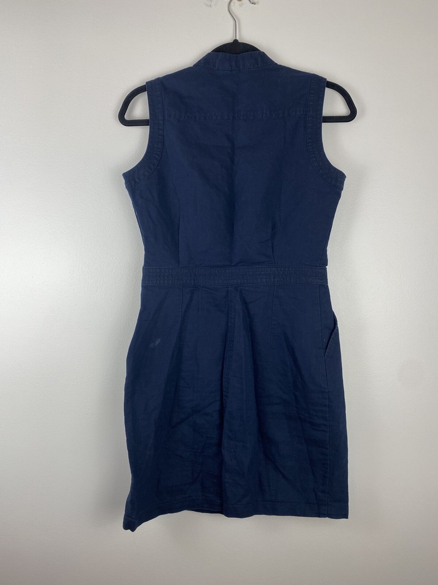 backless white linen dress Linen Cover-Up Dress in White
