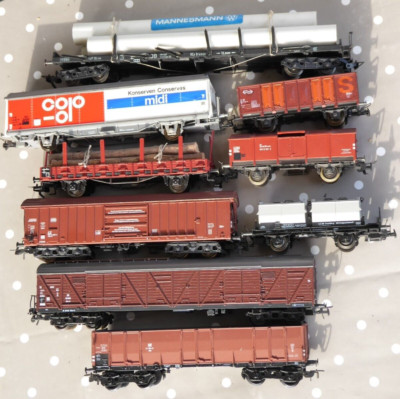 Roco, Piko, Fleischmann H0 Set Lot 9 X International Freight Cars Era 3/4