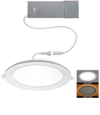 Commercial Electric 8" Canless Adjustable CCT Integrated LED Recessed Light Trim