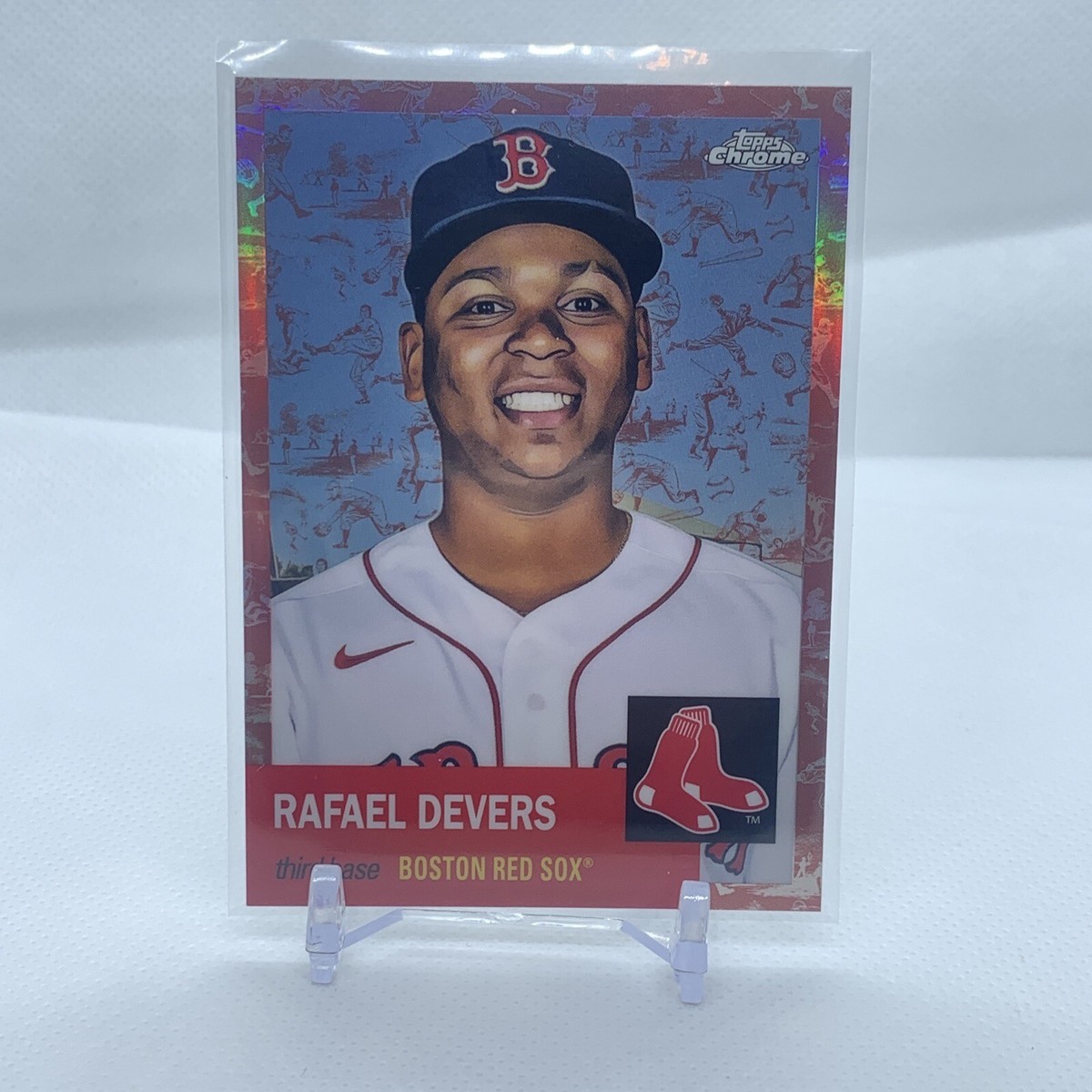 2022 Topps Chrome Platinum 94 Rafael Devers TOILE CREAM ROSE GOLD 