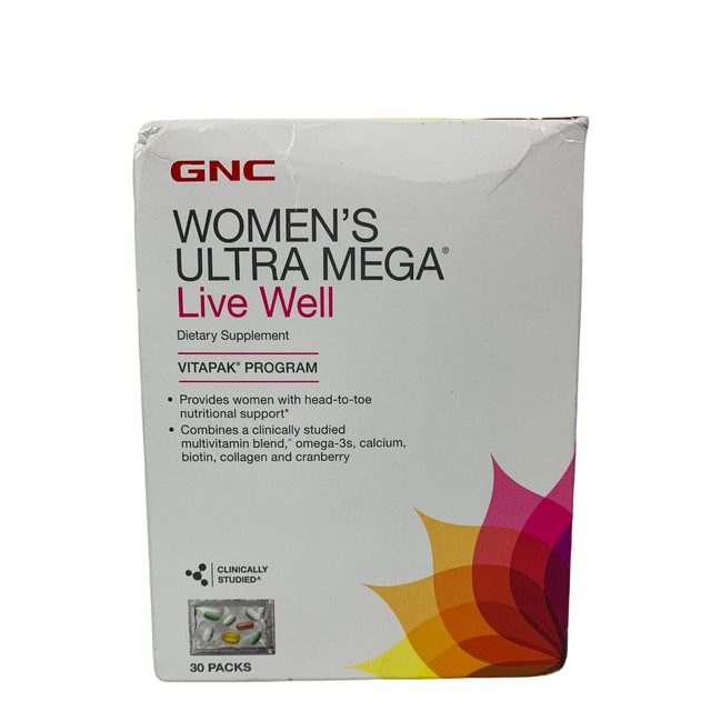 GNC Women's Ultra Mega Live Well Vitapak Program 210711