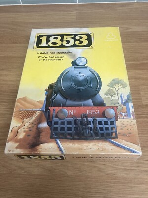 1853 Brettspiel für Ingenieure Eisenbahngebäude in Indien 1989 Hartland Neu