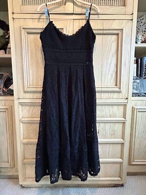 NSR Black Lace Midi Dress Size Medium | eBay NSR Black Lace Midi Dress Size Medium | eBay