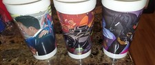 Batman Returns Vintage 1992 Dc Comics McDonald s Coke Set Of 3 Plastic Cups