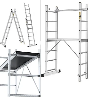 DRABEST ALUMINUM 2X7 LADDER SCAFFOLDING-HOME