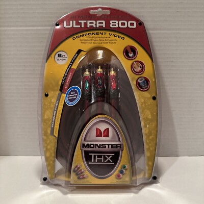 Monster Cable Ultra 800 8 Ft Component Video THX Certified New NIP
