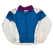 Vintage JC Penny USA Olympics Track Jacket Colorblock Size Medium
