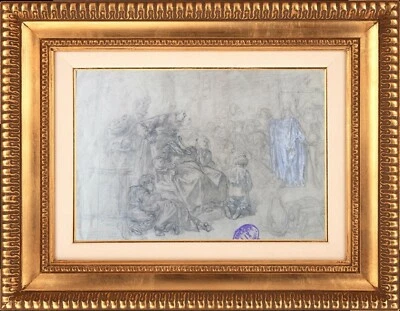 DESSIN REHAUSSE ALSACE Théodore Frédéric Lix (1830-1897) - Photo 1/4