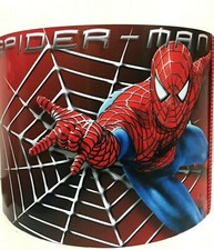 Marvel Avengers Red Spiderman handmade ceiling drum 8''  lampshade / boys room