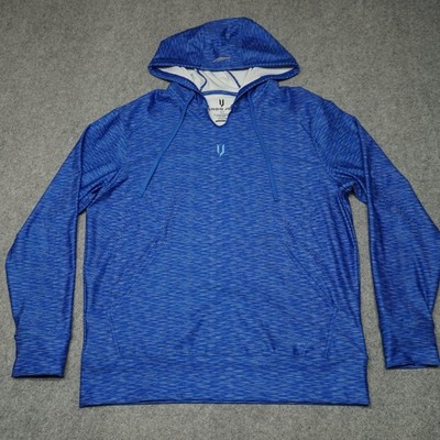 Iron JOC Men's Hoodie Blue Large Polyester Spandex Activewear
