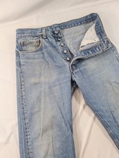 VTG Levi's 501xx Jeans Made in USA March 1990 Light Wash Blue 30x30 33 33 Tag