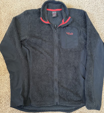 Rab Women s Black Medium Cotton Fleece Full Zip Jacket