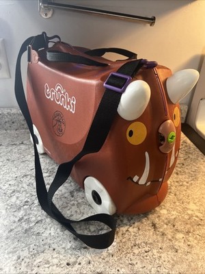 Trunki Kids' Ride-On Hardside Carry On Suitcase Travel Box The Gruffalo Buffalo