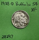 1938 D Buffalo 🦬 Indian Head Nickel 5c Xf Extra Fine