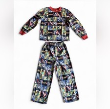 LEGO Star Wars Boys Flannel Pajamas Size 8 2-Piece Set Darth Vader Yoda R2-D2