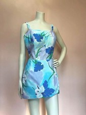 Vintage 70s Paradise Hawaii Hawaiian Tropical Floral Cotton Playsuit Romper L 18