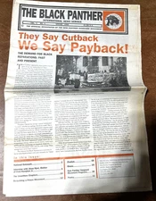 Black Panther Intl. News Service Vol. 1 #4 Spring 1998 Reparations Very Good Con