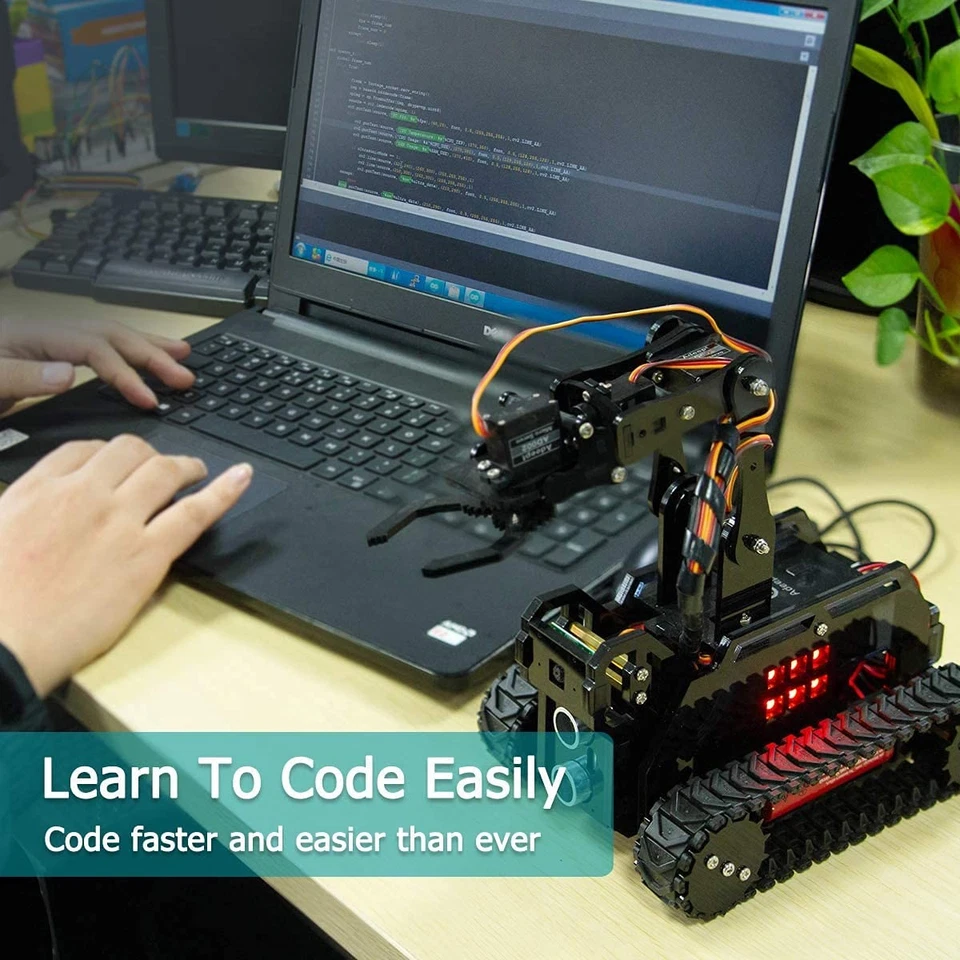 DIY Robot Model Kit for Raspberry Pi 4/3 Model B+/B WiFi Wireless Smart Robot... - Image 4 of 4