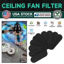 30x Ceiling Fan Filters for Blades- Activated Carbon Filter Easy to Installation