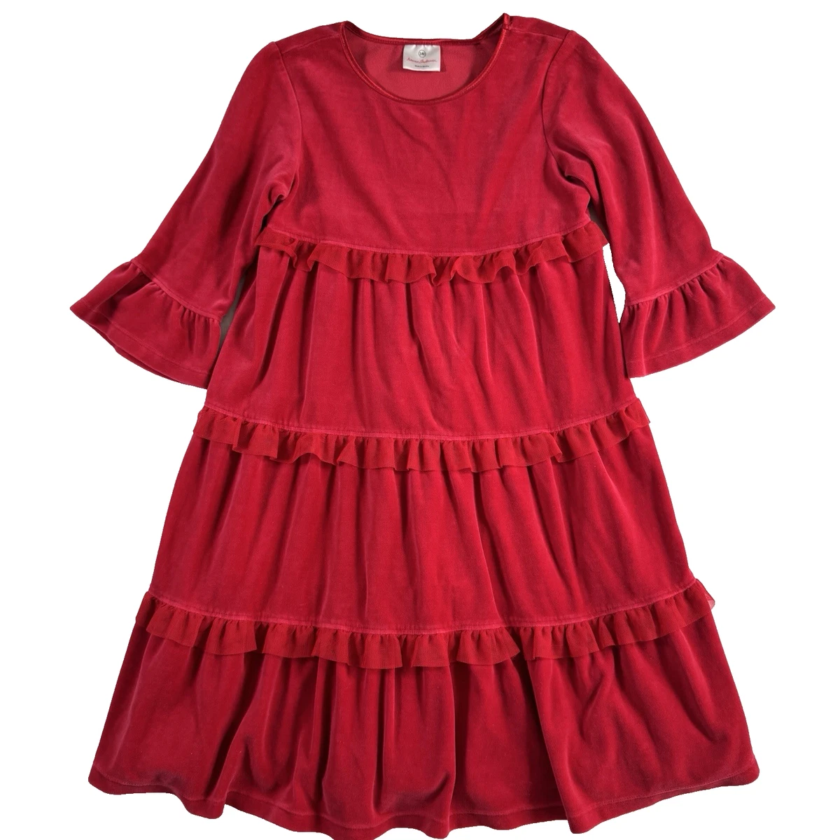 hanna andersson christmas dress Snowflake Magic Plaid Christmas Dress – Mia Belle Girls main image 0