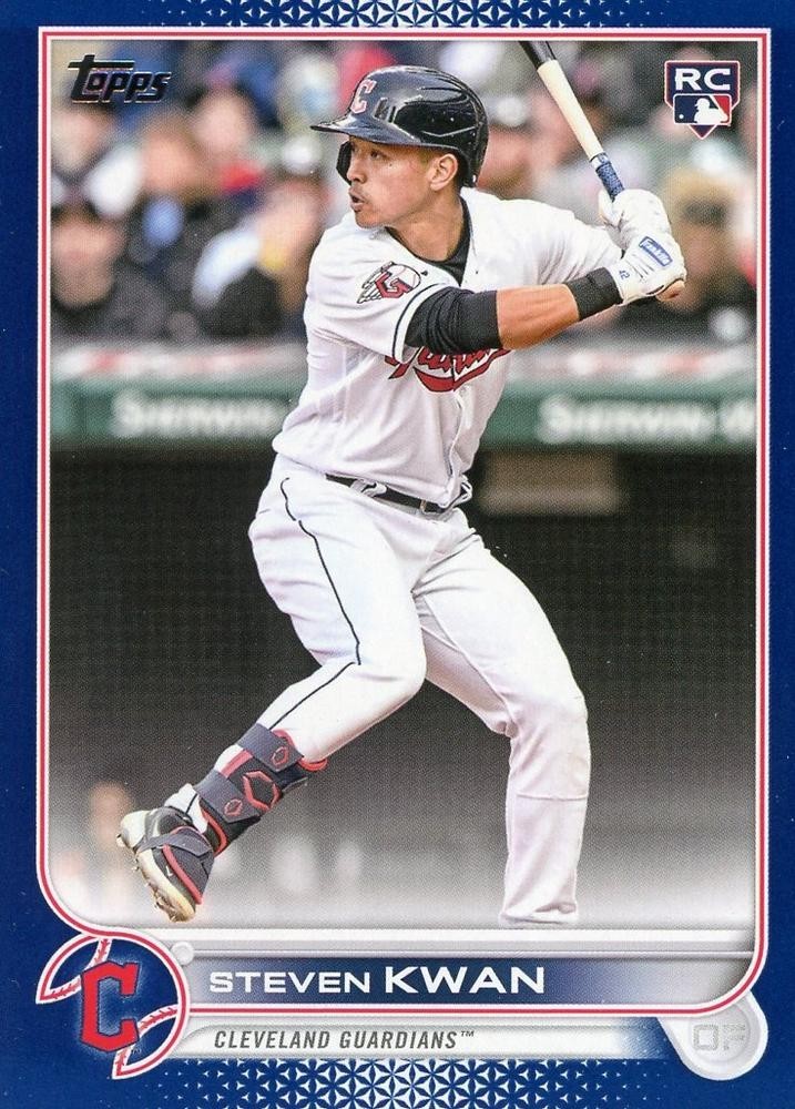Steven Kwan RC 2022 Topps Update Royal Blue #US261 Cleveland Guardians