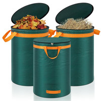 Gartenabfallsack 272L Laubsack Mit Deckel Und Griffen