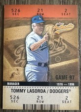 2003 FLEER AUTHENTIX BASEBALL EXPANDED #133 TOMMY LASORDA DODGERS
