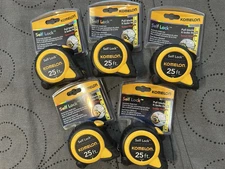 KOMELON SET OF 5 SL2925 SELF LOCK 25 - FOOT POWER TAPES NEW IN A PACKAGE