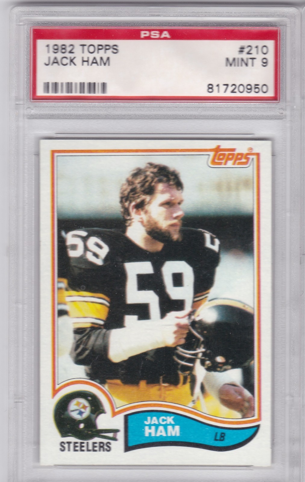 1982 Topps Jack Ham #210 PSA 9