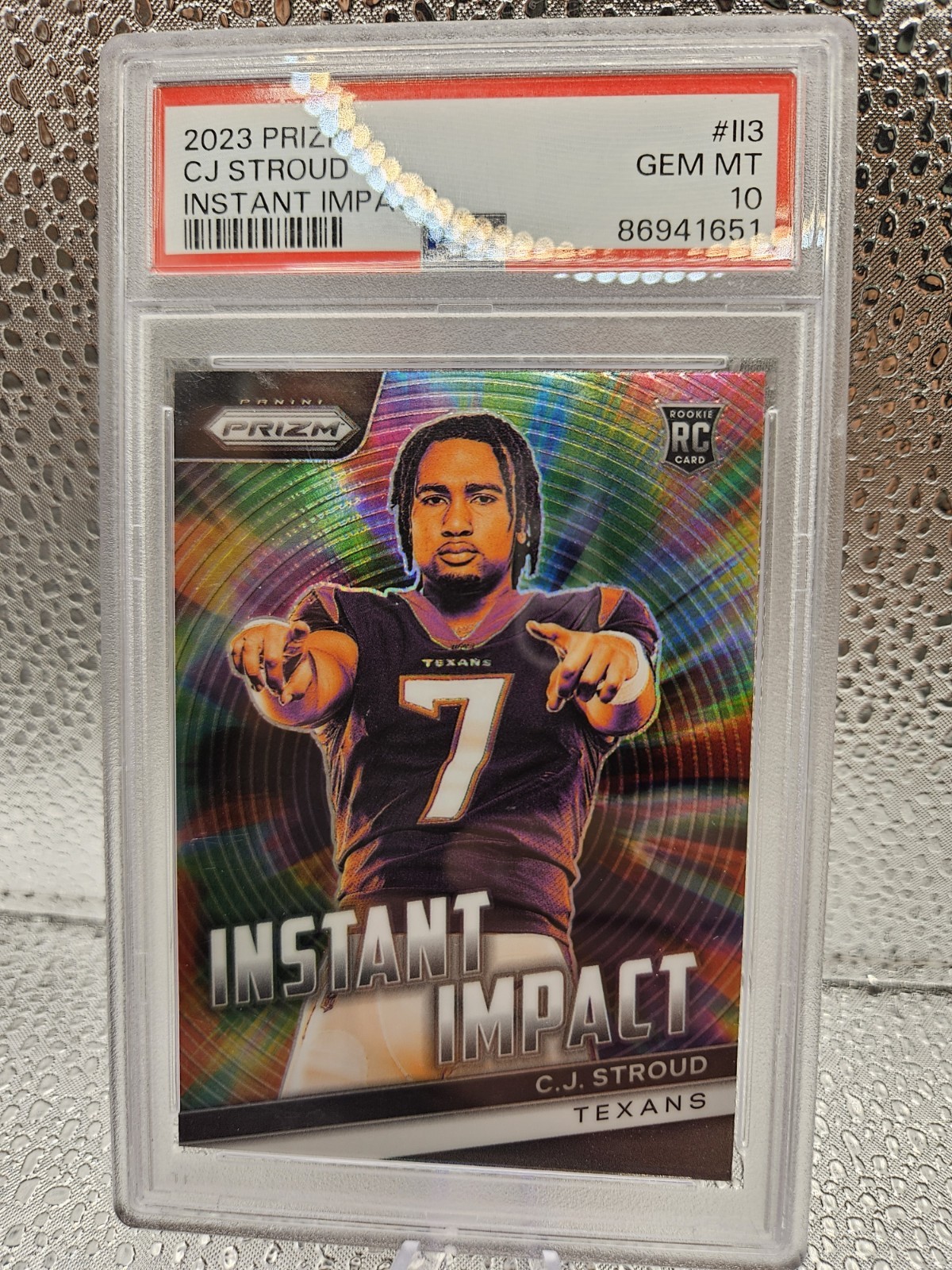 CJ Stroud Panini Prizm Instant Impact #II3 Base
