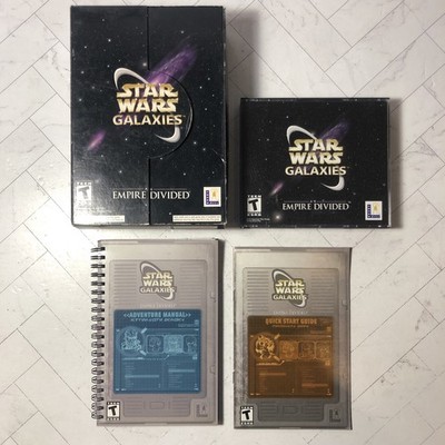 Star Wars Galaxies: An Empire Divided (PC CD-ROM) 3-Disc Set W/ Manual And Guide