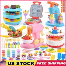 5-in-1 Kitchen Playset W/ Accessories Ice Cream Cake Pizza Noodle Making Fun New