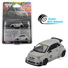 Mini GT 1:64 Abarth 595 LB-WORKS x Abas Works Fighters – Matte Grey #1064