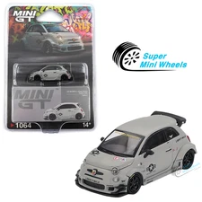Mini GT 1:64 Abarth 595 LB-WORKS x Abas Works Fighters – Matte Grey #1064