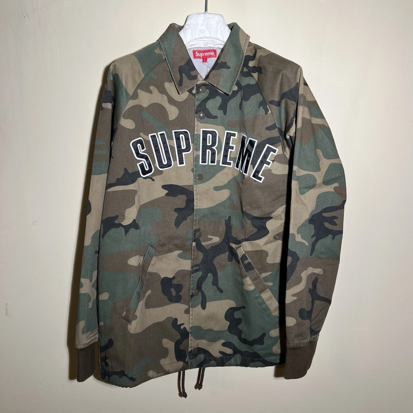 Veste d'entraîneurs en sergé FW15 SUPREME camouflage ARC taille L