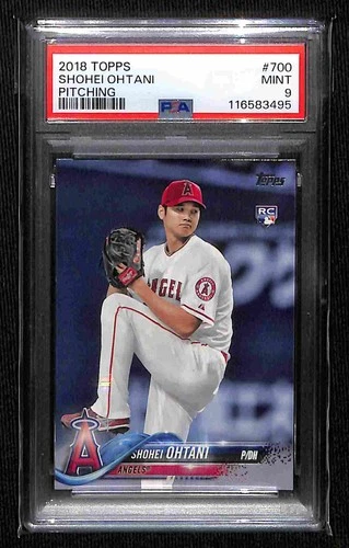 2018 Topps #700 Shohei Ohtani Pitching (Series 2) PSA 9