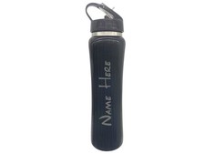 Personalised Engraved Any Name Double Wall Sports Style Bottle 600ml 20oz