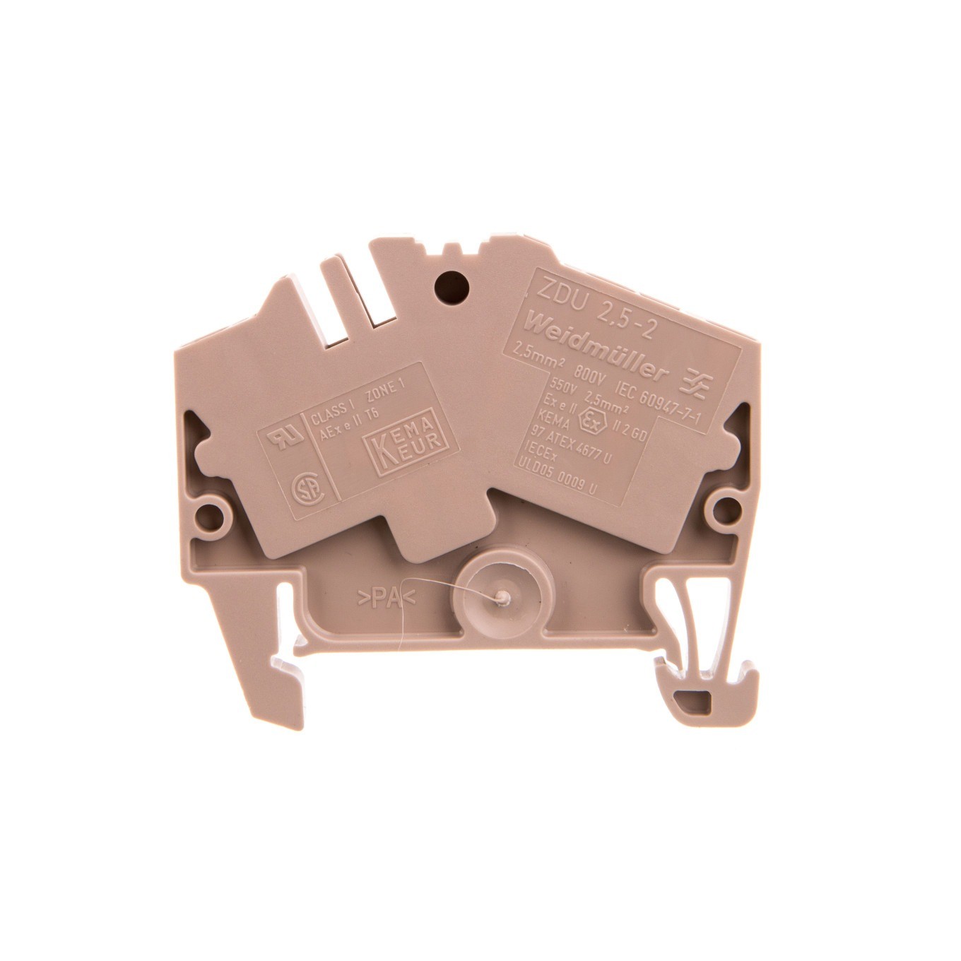 Rail Connector 3 Core 2.5mm² Beige ZDU 1706010000