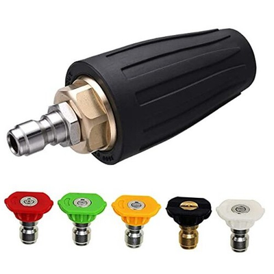 #ad #ad Turbo Nozzle for Pressure Washer Rotating Nozzle and 5 Tips 1 4 Orifice 3.0 $32.89
