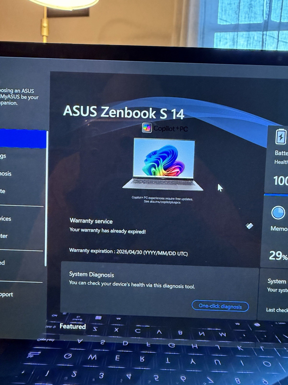 ASUS ZenBook S14, 14-Inch Laptop, with Intel Core Ultra 7 258V, 1 TB SSD (Solid State Drive), Windows 11 Home