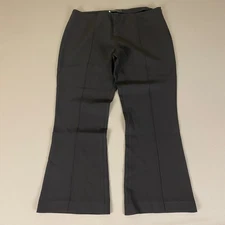 The Row Beca Stretch Wool Crop Flare Dress Pants Black Size 10 Wool Blend