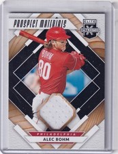 2020 Panini Elite Extra Edition #PM-AB Alec Bohm Prospect Materials Black