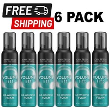 6 PACK John Frieda VOLUME LIFT AIR WHIPPED FOAM Mousse Fine Flat Hair 7.5 oz
