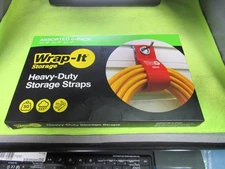 Wrap-It  Heavy-Duty Storage Straps for Cords Wires 6-Pack Assorted Kit