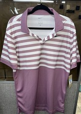 Nike Men  s Dri Fit Golf Striped Standard Fit Polo Shirt Medium