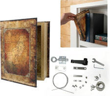 Secret Bookcase Door Lock Kit - DIY Hidden Door Latch for Home Office