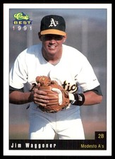 Jim Waggoner 1991 Classic Best Modesto A's #26 MLB READ FREE SHIP AutographDen