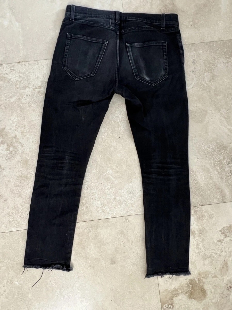Saint Laurent Paris Washed Black D02 M/SK-LW Jeans Men's Denim